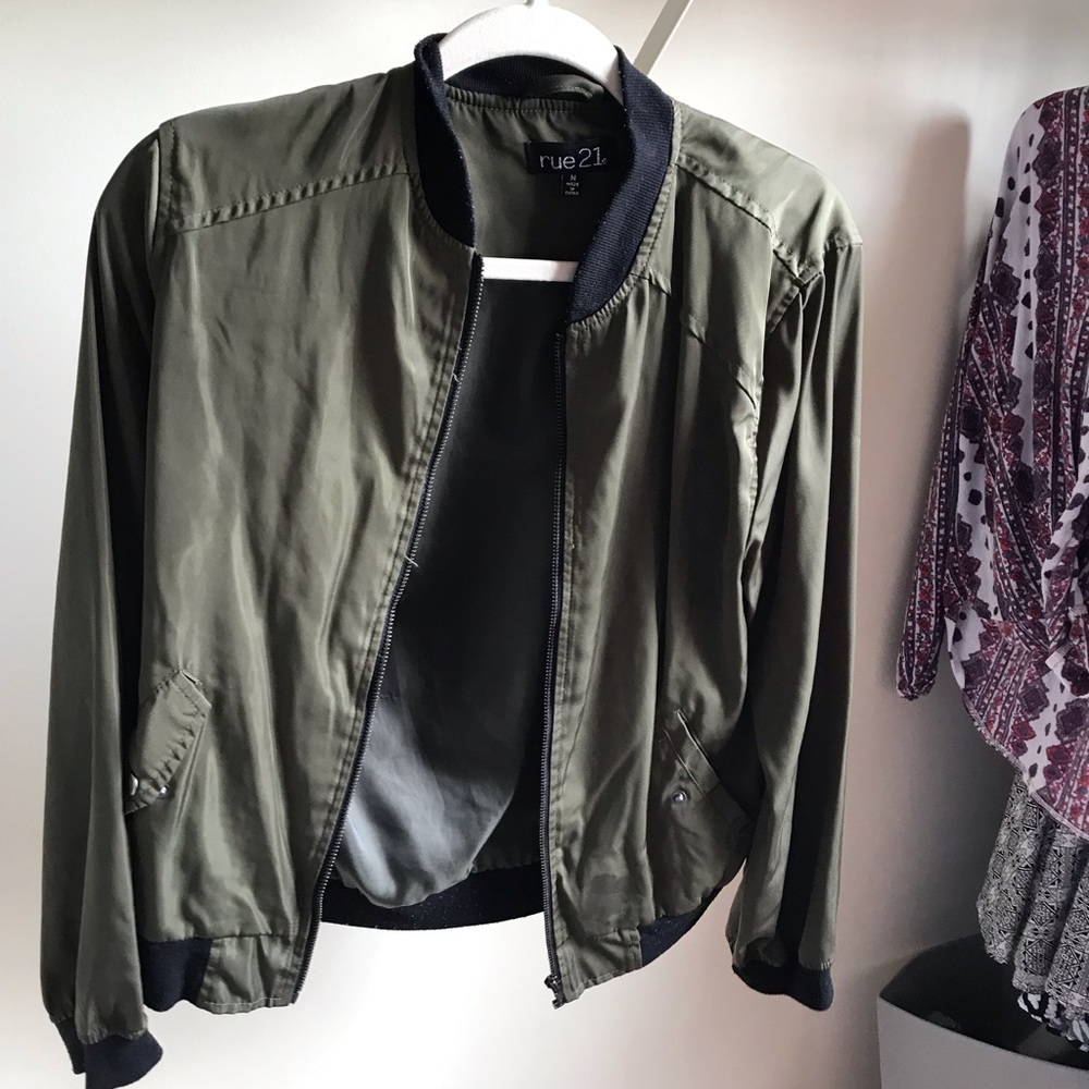 Military green jacket